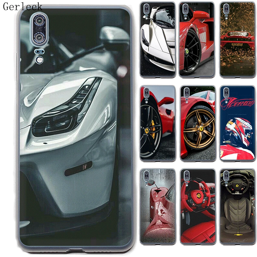 

Desxz Ferrari Sports Car Case For Huawei Honor 6A 6C 7A 7X 8 9 Lite 9i 10 Play 8C Note 10 Hard Cover