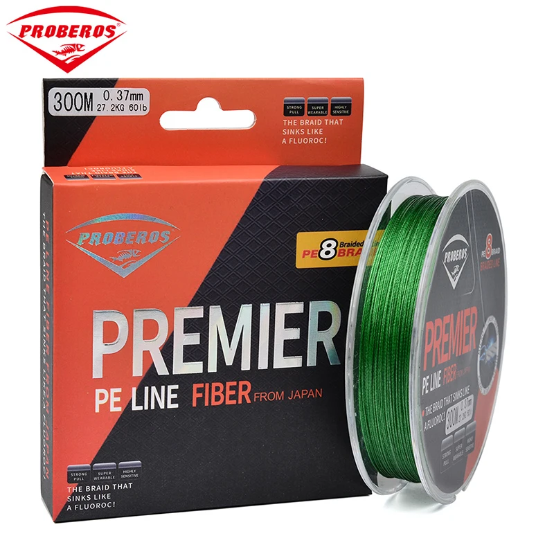 

300M Super Smooth Strong Fishing Line Japanese Material Outdoor Saltwater Fishing Tackle 8 series strong horse PE fishing line