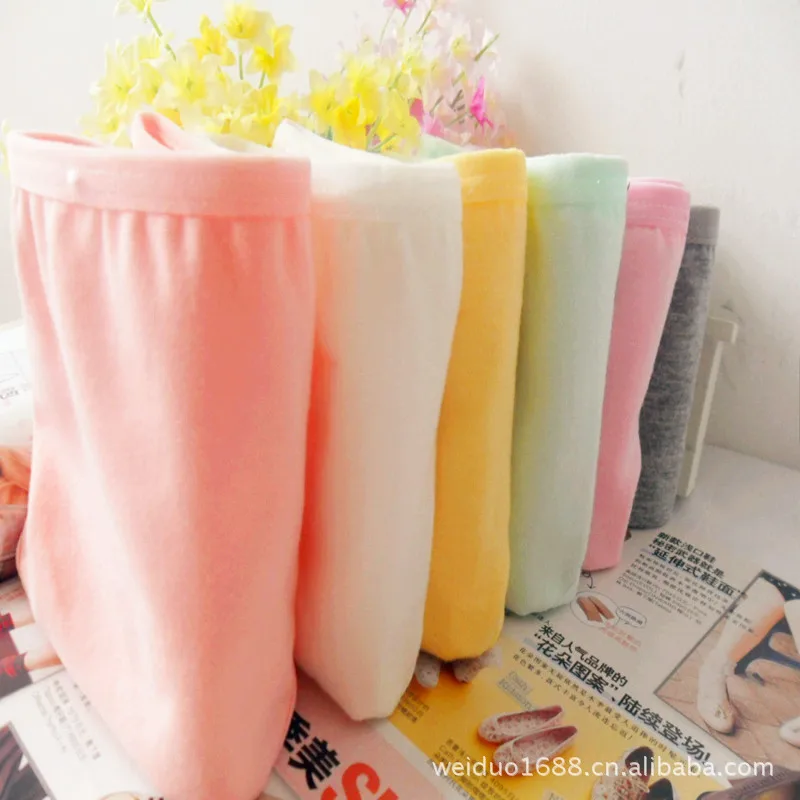 

2017 Rushed Top Fashion Ruffles Solid Everyday Women's Underwear Bragas Thongs Cotton Candy Colored Women Briefs Triangle W18