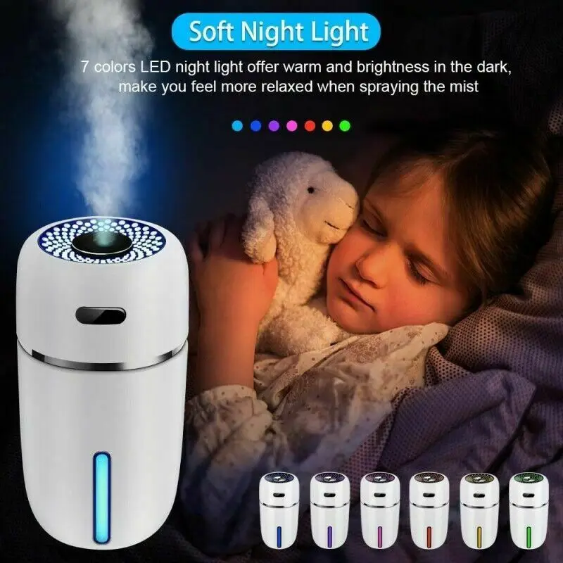 

Air Humidifier Ultrasonic Cool Mist Steam Nebuliser Aroma Diffuser Purifier Send in Random Color