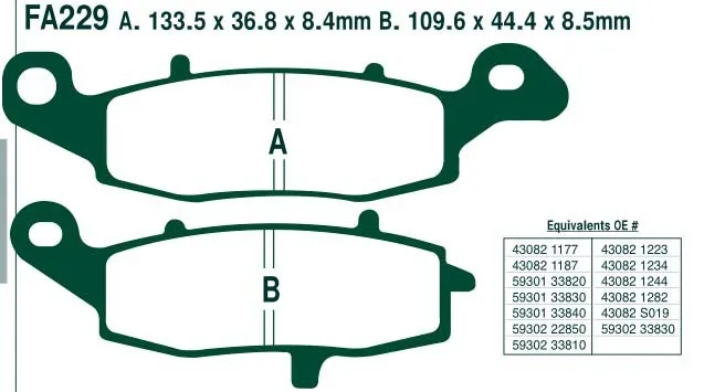 Высококачественные опт и розница передние тормозные колодки подходят YBR125 ED(5HHB/F/H) Brasil(дисковый передний) 06-08