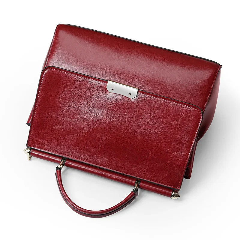 Женская сумка клапаном винтажная из натуральной кожи с чехлом 2019|bag genuine leather|brand