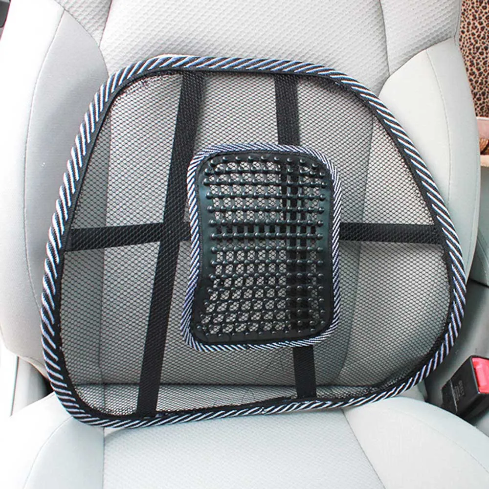 

41cm*39cm Universal Car Back Support Chair Massage Lumbar Support Waist Cushion Mesh Ventilate Cushion Pad For Auto Office Home