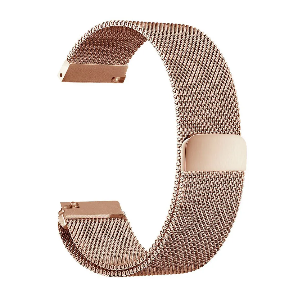 Mijobs 20 мм 22 мм металлический Миланский ремешок для Xiaomi Huami Amazfit Bip PACE gtr Молодежные часы браслет из нержавеющей стали умный Браслет - Цвет: 20mm for amazfit bip