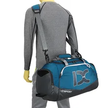 

Hot Top Quality Nylon Sports Gym Bag Travel Gear Waterproof Large Outdoor Travel HandBag Men For Fitness Black Duffle Bags