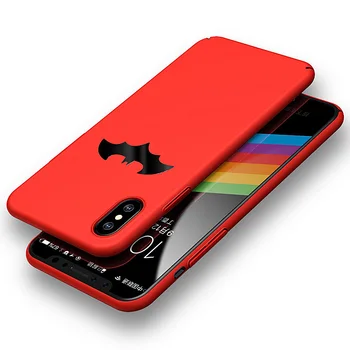 

Batman Phone Case For iPhone X 6 7 8 Plus Cover Matt Hard PC Phone Back Capa For iPhone XS MAX XR XS Cases Fundas