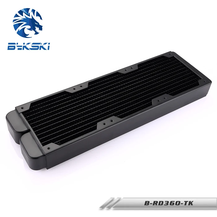 Najtaniej Bykski B RD360 TK 360mm 3x12 cm dwurzędowy radiator miedziany chłodzenie wodne 38mm