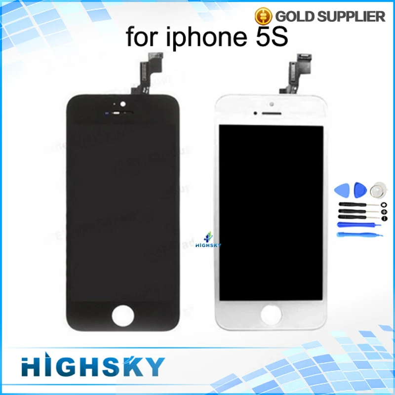 Replacement For iPhone 5S LCD Display Touch Screen Digitizer Assembly Brand New Without Dead Pixels Spot