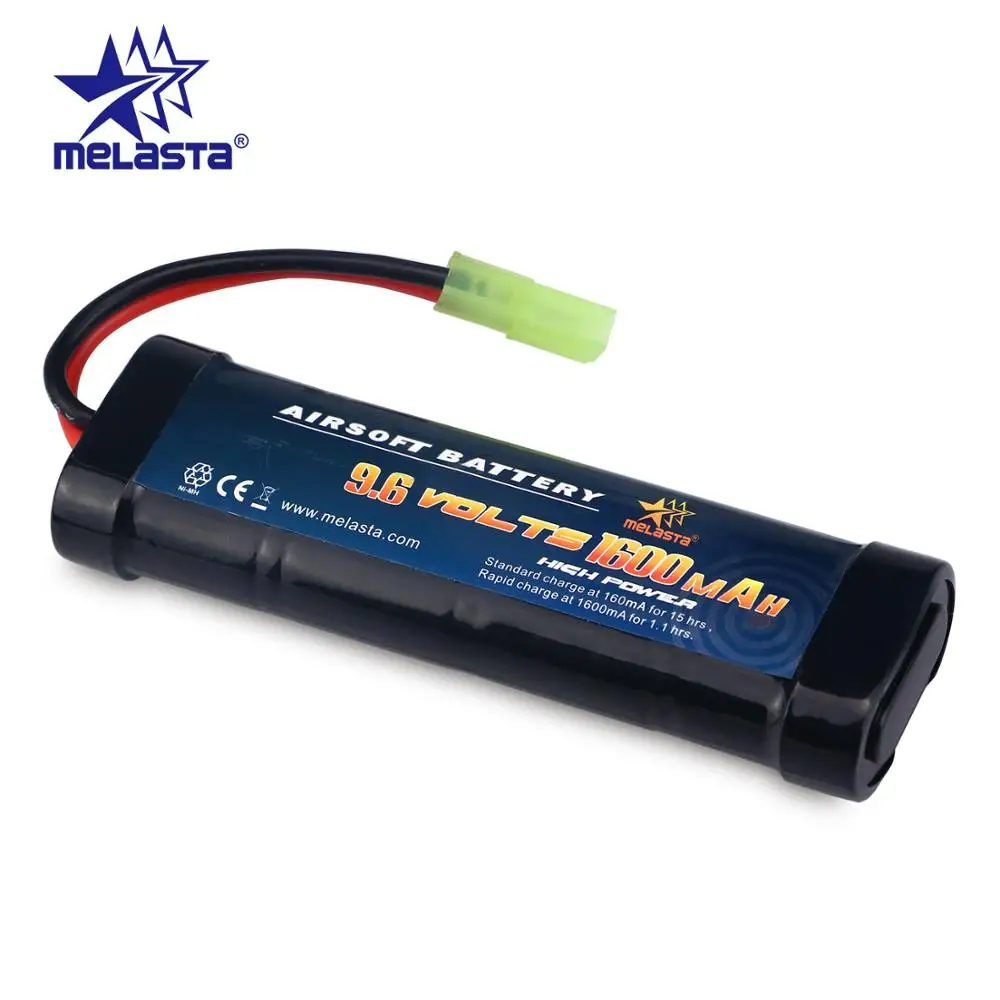 Melasta 8S 2/3A 9,6 v 1600mAh NiMH плоский аккумулятор с мини-коннектором Tamiya для страйкбола пистолетов серии AK Mini или модифицированных AEG