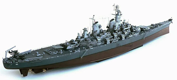 Trumpeter 03705 USS Missouri BB-63 Battleship 1/200 масштаб военный корабль