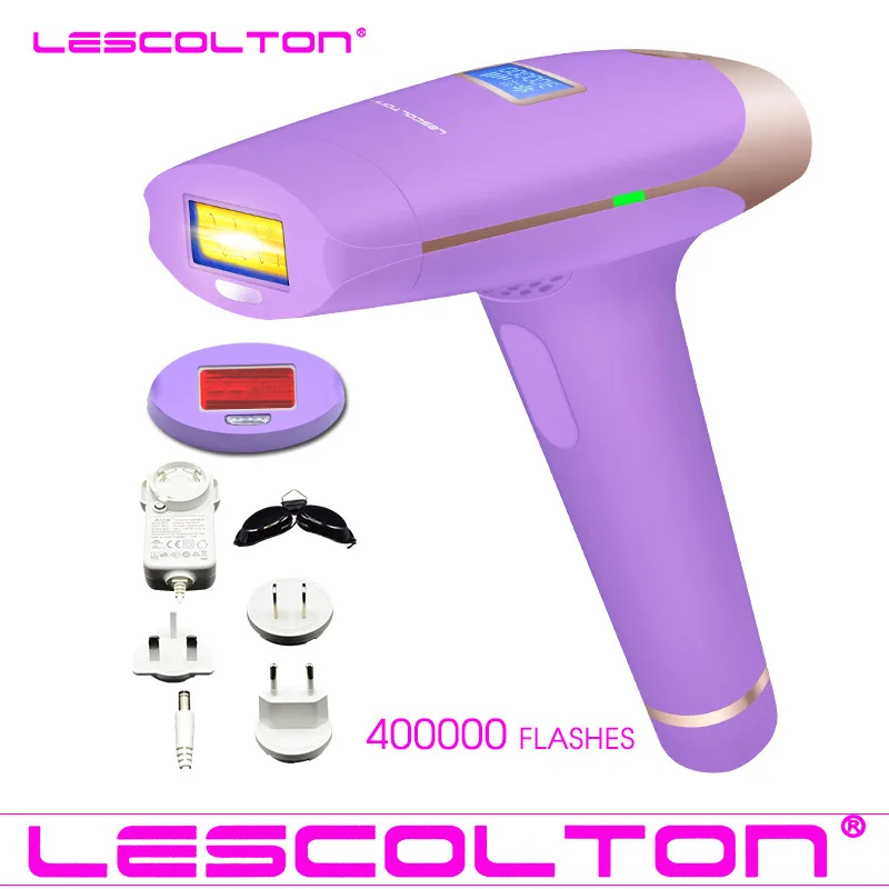 Эпилятор all Lescolton IPL, 3в1, лазерная Машинка для удаления волос, постоянный лазерный эпилятор, бикини, удаление тела - Цвет: T009i purple