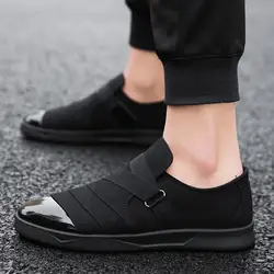Мужская обувь; сезон весна-осень; Корейская обувь на плоской подошве; трендовая мужская повседневная обувь; Новинка 2019 года