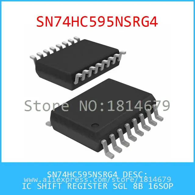Free Shipping 5PCS/lot SN74HC595NSRG4 IC SHIFT REGISTER SGL 8B 16SOP HC595 74HC595 |