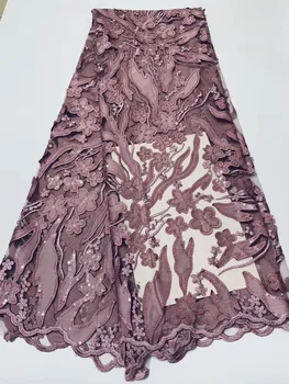 

2018 Latest French Nigerian Laces Fabric High Quality Tulle African Laces Fabric Wedding African French Tulle Lace