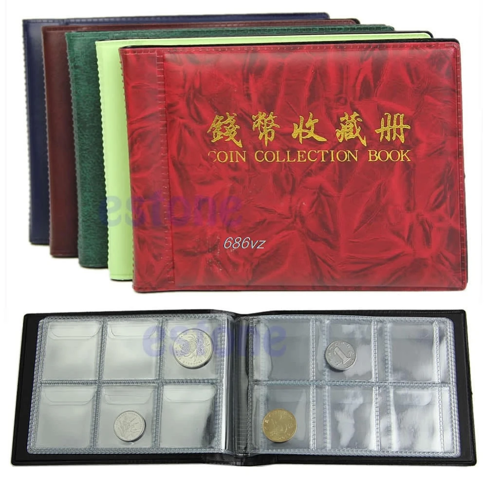 

Money Penny Pockets 60 Holders Collection Storage Coin Album Book N24 Drop Ship