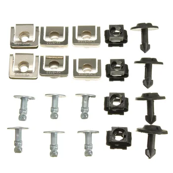 

20x Motor Protection Motor Cover Screws Mounting Clip Clips For AUDI NEW