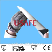 Top quality stron strong strap No Fabric Chainmail Mesh Butcher Glove Sizes XXS to XL Available