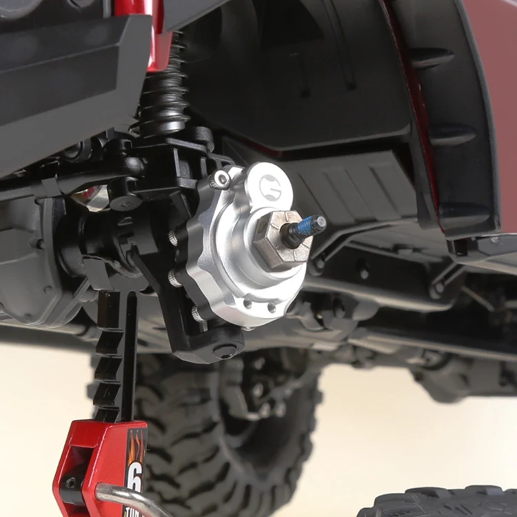 

2PCS TRX4 Metal Axle Cover Protect Cap for 1/10 RC Crawler Car Traxxas TRX-4 Trx 4 metal turns to cover door bridge cover