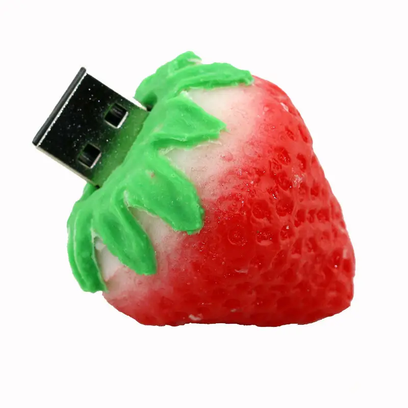 Флешка с фруктами, usb-накопитель, 4 ГБ, 8 ГБ, 16 ГБ, 32 ГБ, 64 ГБ, мультяшная usb-флешка с овощами, карта памяти с морковкой, карта памяти для хранения клубники, u-диск, флеш-накопитель