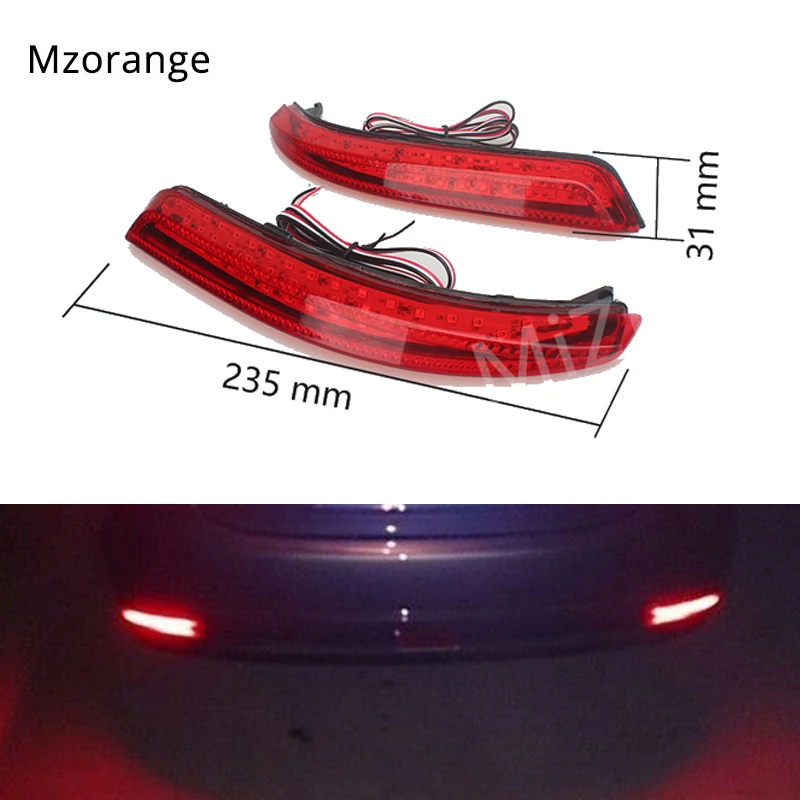 

LED Rear Bumper Lamp Reflecto fog lamp For Nissan Almera Bluebird Sylphy Backup Tail Quality Assured Wholesale stop Brake light