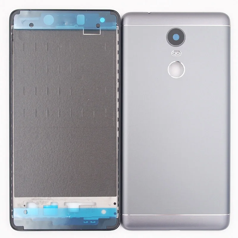 

BaanSam New LCD Holder Screen Front Frame Battery Back Cover For Lenovo K6 NOTE K53a48 Housing Case Without Power Volume Buttons