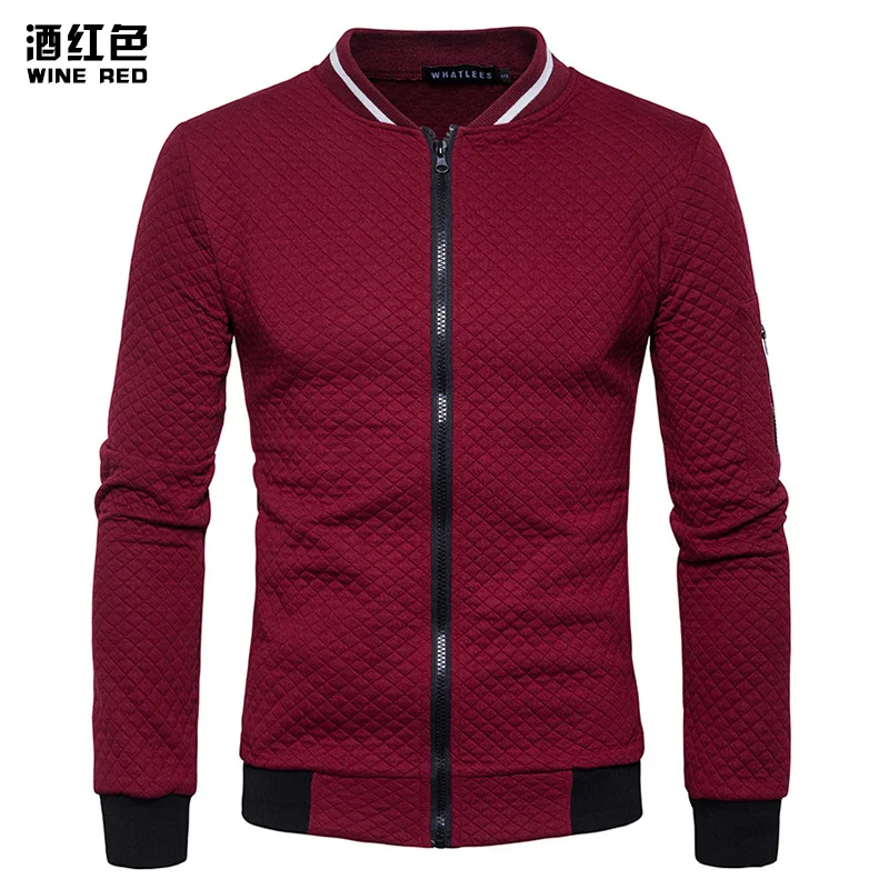 Новый Белый курточка бомбер для мужчин Blouson Homme 2016 s Мода искусственная кожа рукавом сращивания Argyle молния бейсбольный бомбер Xxl