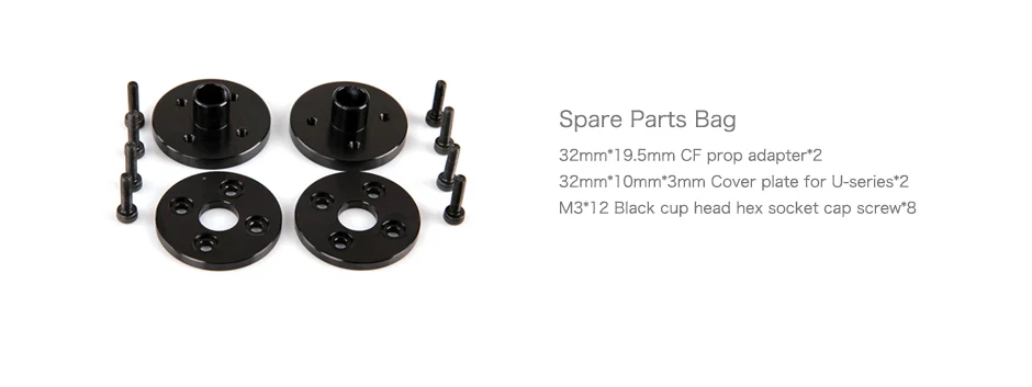 T-motor G28*9.2" Carbon Fiber - 4-blades PROPS for sprayer UAV cage protector octo 9