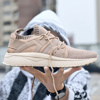 

2019 New Arrival Men's Running Shoes Mesh Outdoor Comfortable Breathable Good Quality Training Exercise Sneakers Athletic Shoes