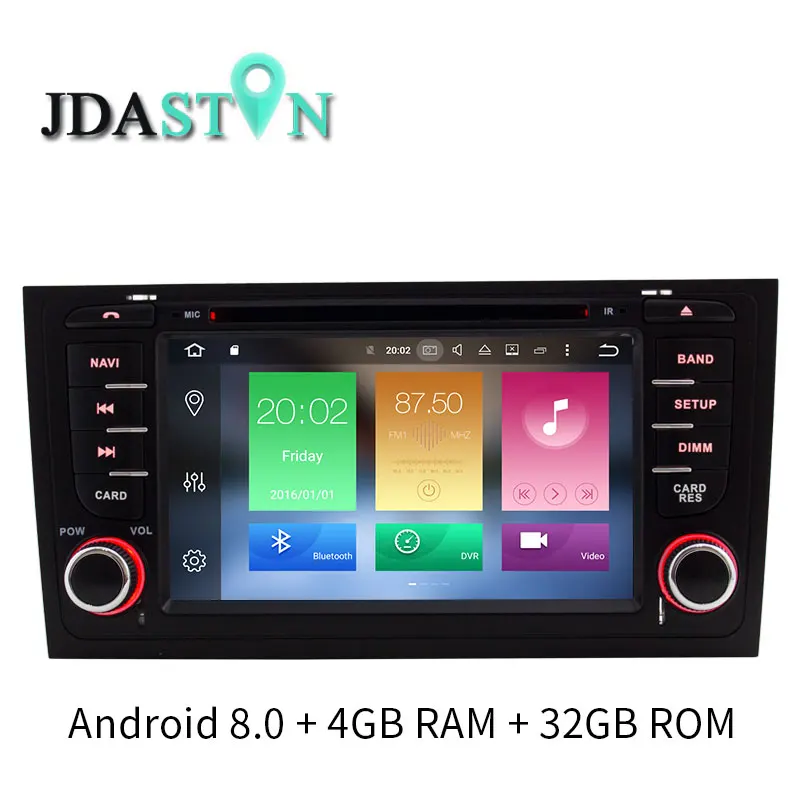 JDASTON In dash Android 8 0 font b Car b font DVD Player For AUDI A6