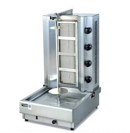 Stainless steel Gas Doner Kebab Machine shawarma kebab machine Gas vertical broiler with 4 burners 2