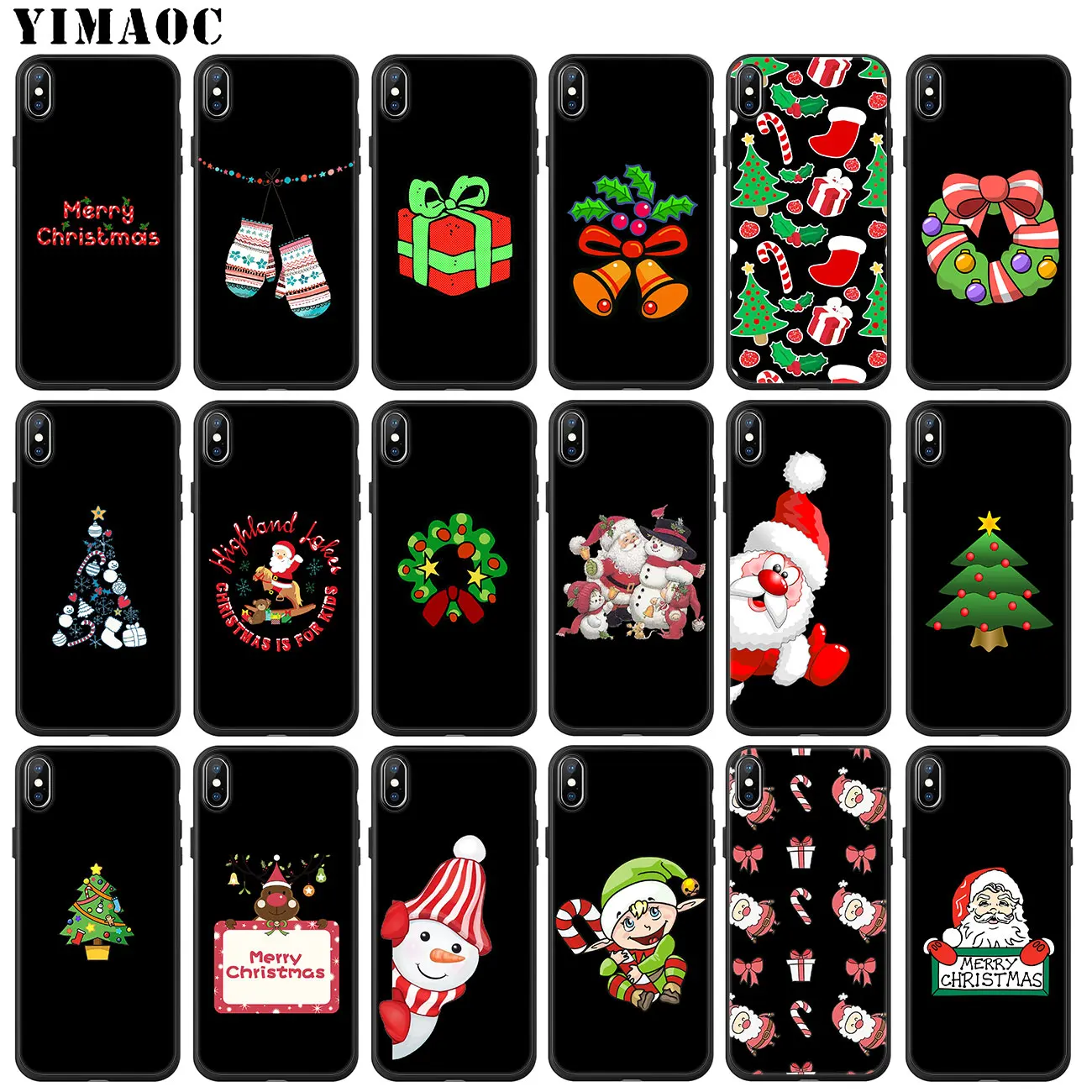 YIMAOC веселый рождественский подарок мягкий силиконовый чехол снеговик для iPhone 11