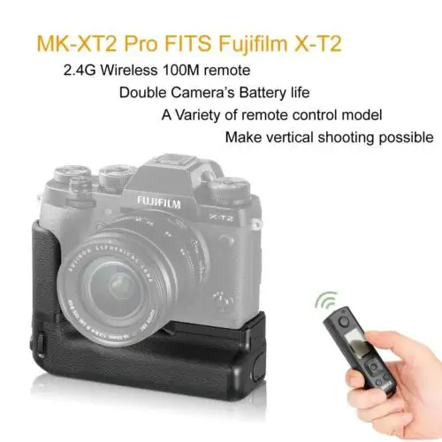  JinTu MK-XT2 Pro Battery Grip +2.4G Wireless Remote for Fuji Fujifilm X-T2 XT2 as VPB-XT2 SLR Camer