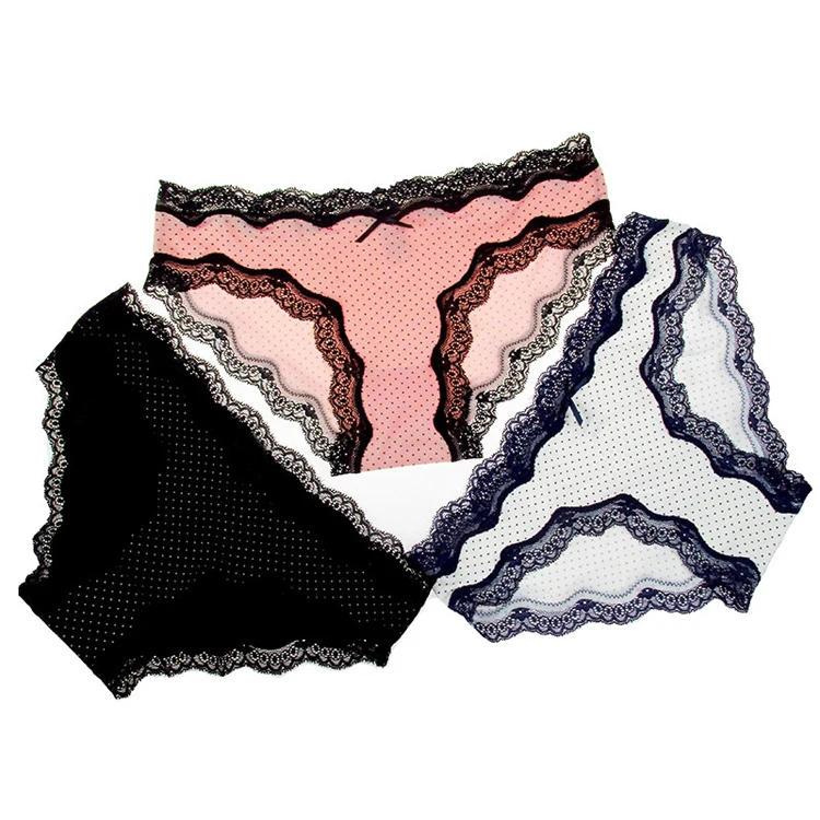 Brand New 2017 Sexy Lace Women Panties Lady's Girls Plus Size VS Pink Briefs Underwear Femme Knickers Tangas Bragas (8)