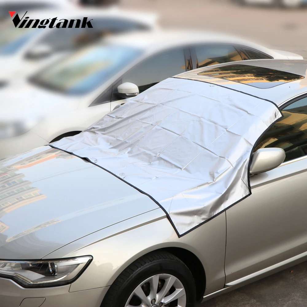 Vingtank Large Car Truck Windshield Snow Cover Sun Cover Tarp with