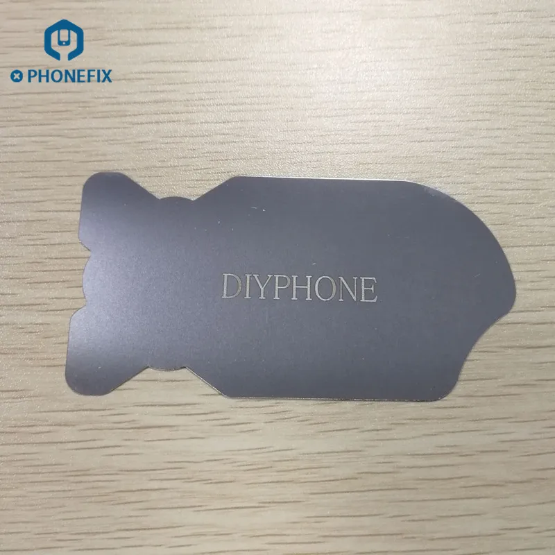 PHONEFIX 0,1 мм ультратонкий, гибкий из нержавеющей стали Прай Spudger разборная карта для iPhone iPad samsung инструмент для ремонта мобильных телефонов