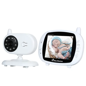 

3.5 Inches High quality LCD screen Wireless Video Baby sleeping Monitor with 4 Lullabies Infrared Night Vision Two-way TalkBack