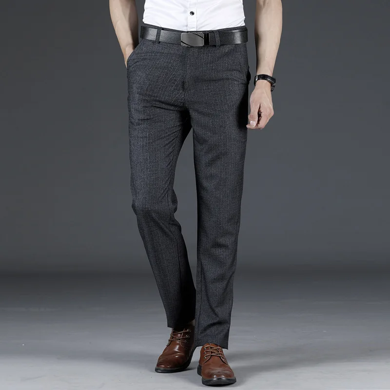 Summer style men's casual pants middle aged cotton pants mens trousers