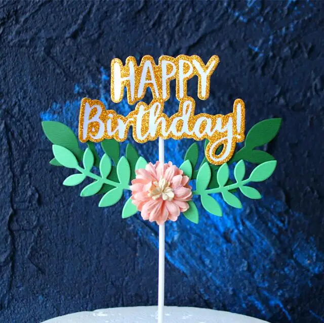 Buy Free Shipping Happy Birthday with olive leaf cake