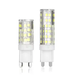 10X мини светодио дный лампа G9 AC220V 52 светодио дный S 76 светодио дный S 2835SMD 4 Вт 6 Вт светодио дный лампочки супер яркий люстра светодио дный свет