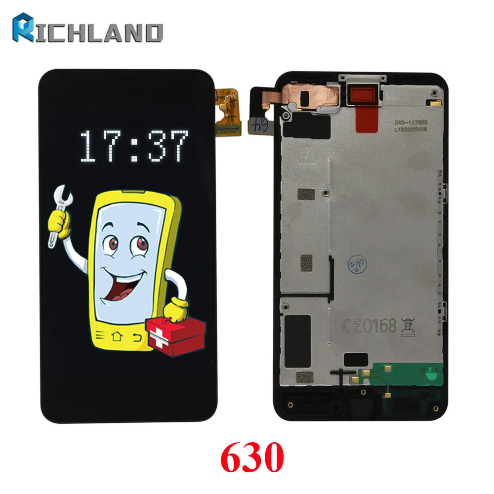 Оригинал для NOKIA Lumia 630 lcd сенсорный экран с рамкой дисплей дигитайзер сборка