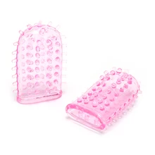 2pcs Adult Product Finger Penis Sleeve Vibrator For Woman Squirt G Spot Penis Vagina Clit Stimulate