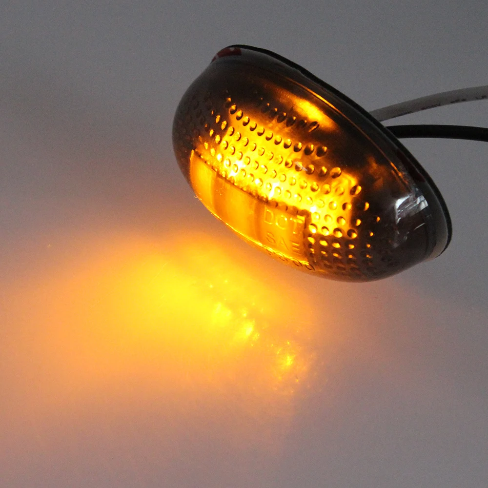 1 x Yellow Car Waterproof Side Marker Light Truck Clearance Lights