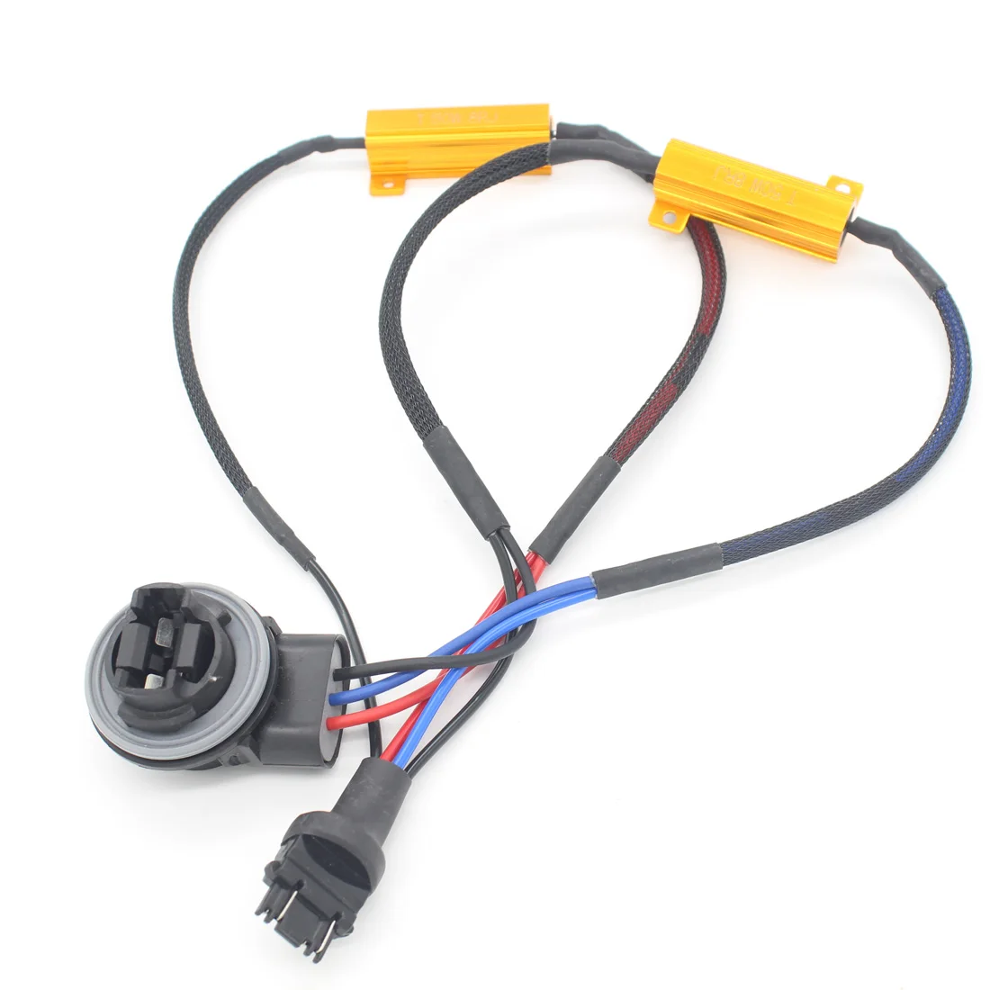 

Car LED T25 3157 Brake Lights Singal Load Resistor LED Bulb Fast Hyper Flash Turn Signal  Wiring Canceller Decoder w124 w204