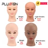 Rubber Female Mannequin Head and Clamp For Wigs Professional Cosmetology Bald Mannequin Head For Making Wigs With Stand 19 Inch ► Photo 2/6