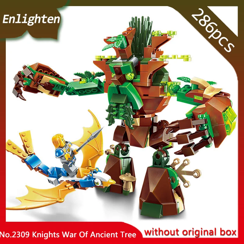 

Enlighten 2309 286pcs War of Glory Castle Knights War Of Ancient Tree Blocks Bricks Model Kids Toys Gift Compatible Legoings