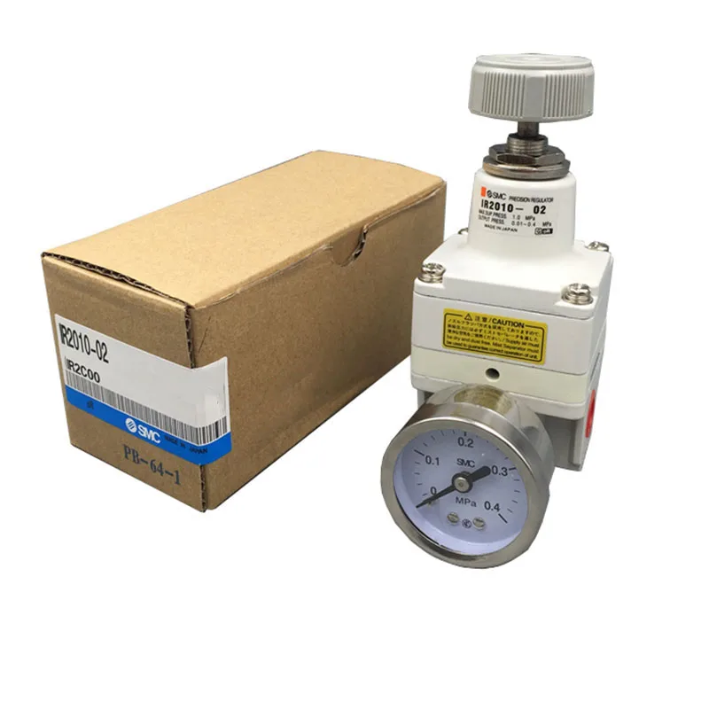 SMC type precision pressure regulator IR2000IR20102020-02BG 14 regulator with gauge and bracket munal control 0.01-0.4Mpa