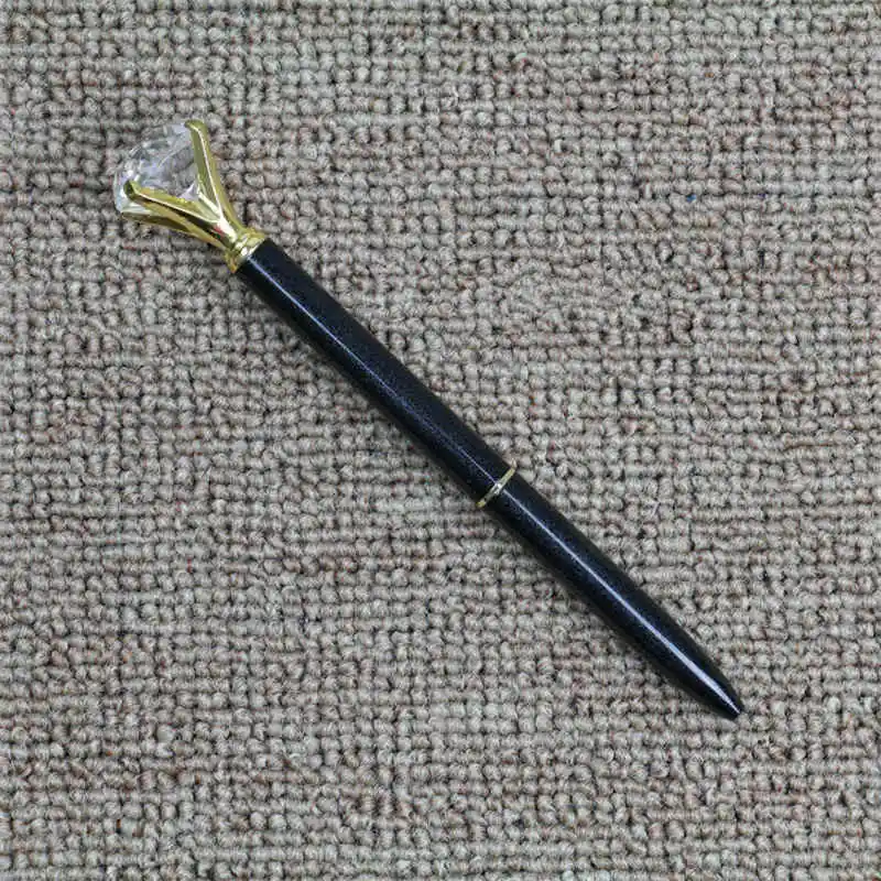 TOMTOSH новая Алмазная шариковая ручка Kawaii Шариковая ручка высокого класса кристальная ручка Студенческая подарочная ручка Заказная металлическая шариковая ручка офисная - Цвет: TOMTOSH