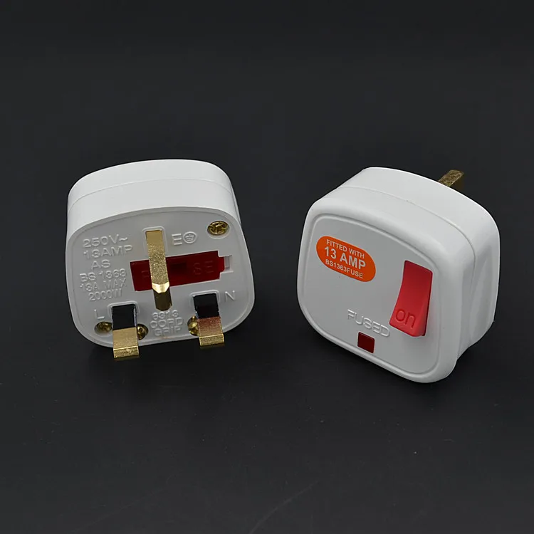 

Malaysia, Singapore, UK, Ireland,HK Rewireable Plug BS1363 13A Fuse Main Switch LED Indicator
