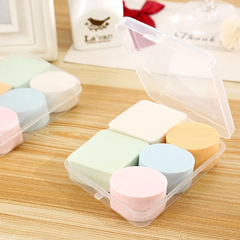 5pcs/PACK Professional Puff Beauty Sponge Blending Face Foundation Powder Cream Smooth Makeup Powder Puff High Quality