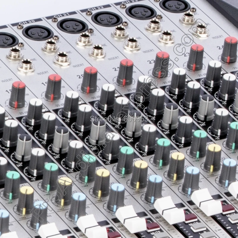 MICWL New 12 Channel 7-Band EQ Audio Music Mixer Mixing Console XLR LINE Input 48V Phantom Power for Recording DJ Stage Karaoke